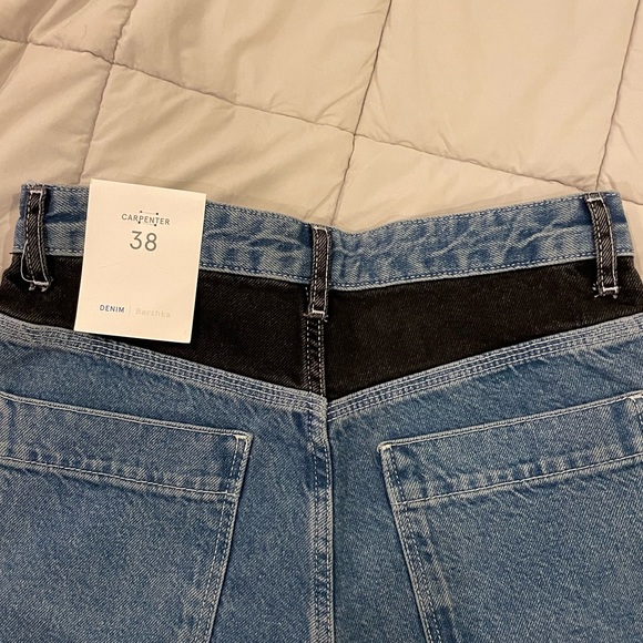 NWT ASOS Bershka Patchwork Wide Leg Jeans - Picture 15 of 16